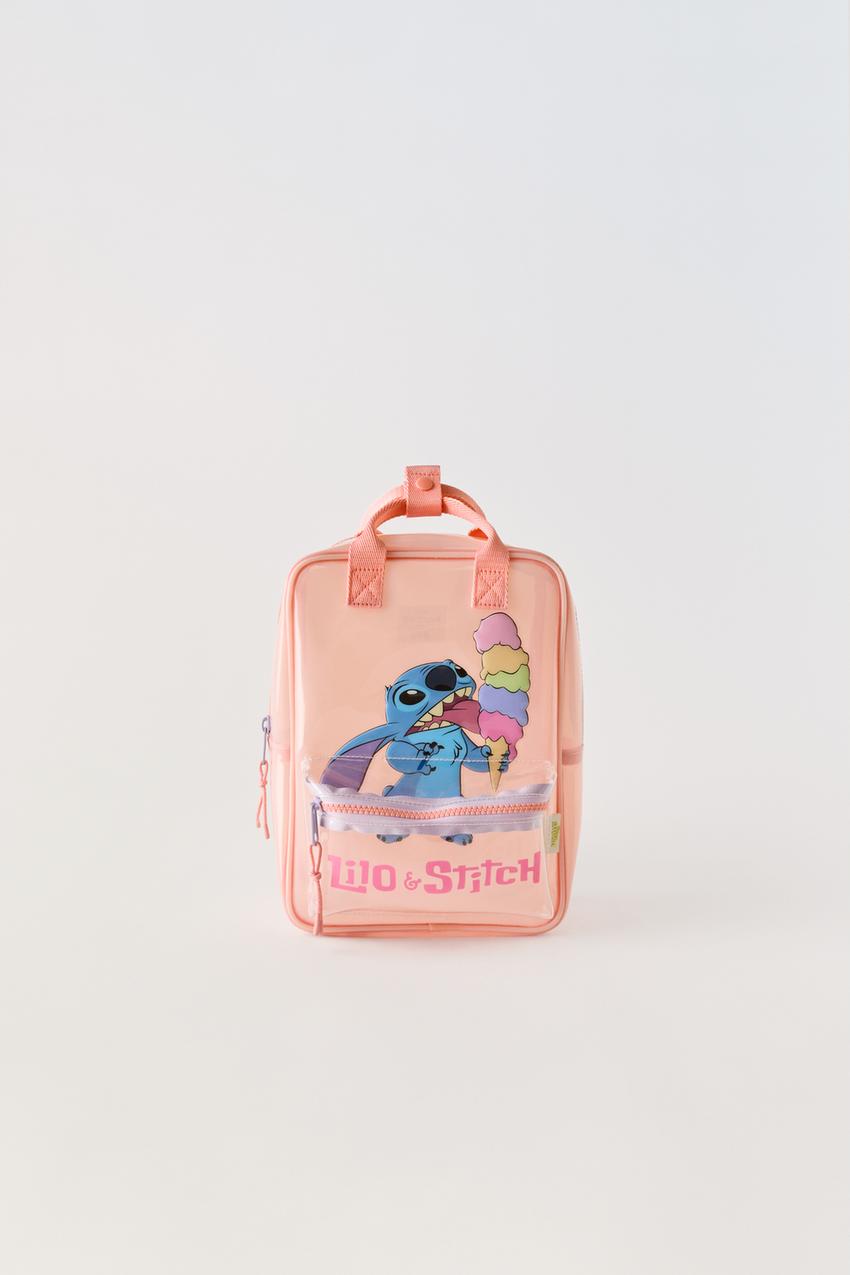 Mini Mochila Stitch Piña Deluxe Oficial Disney.