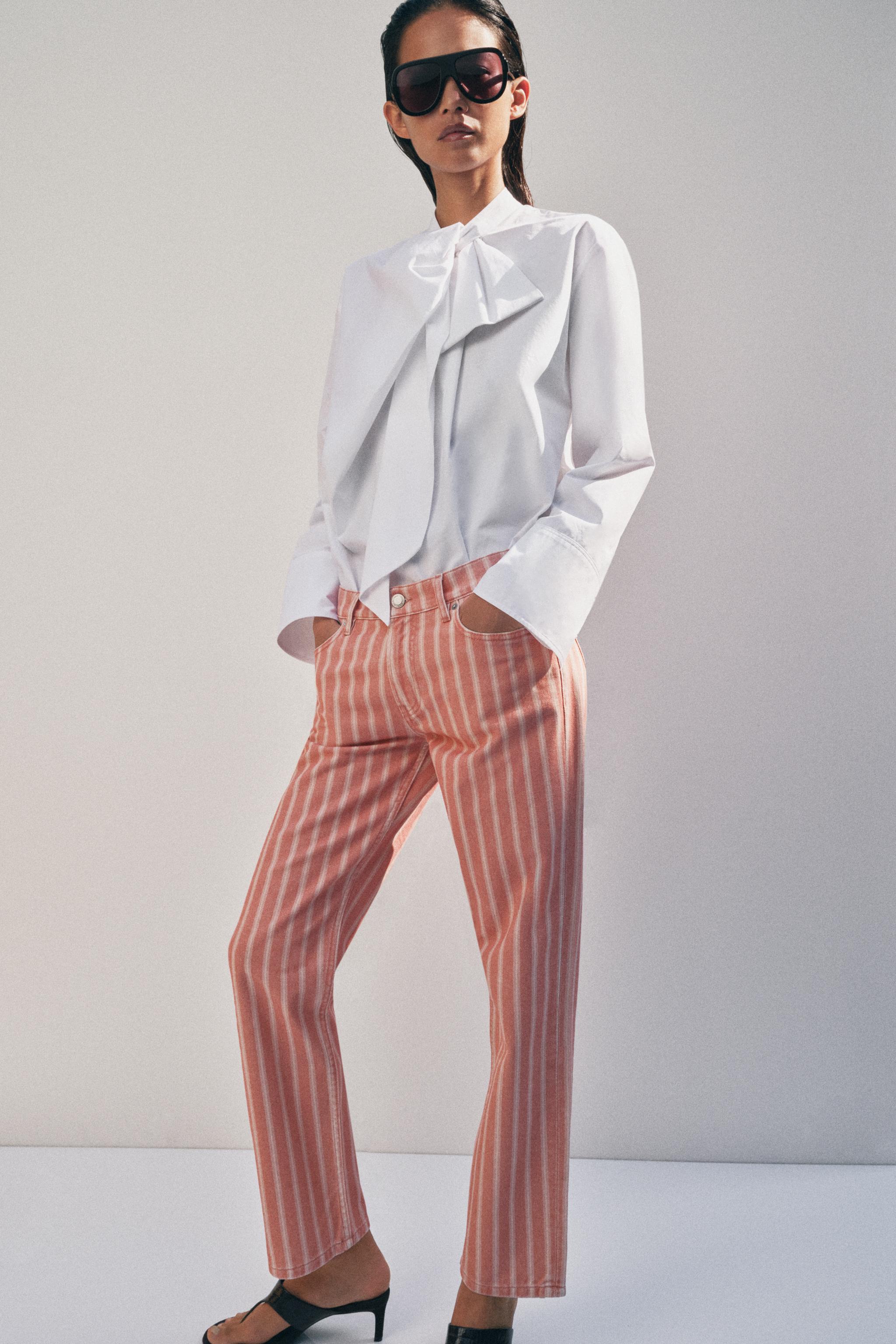 ZW COLLECTION ORTA BEL ÇİZGİLİ SLIM JEAN - Görsel 4