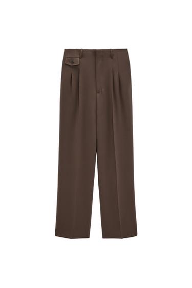 WIDE-LEG TROUSERS WITH DARTS