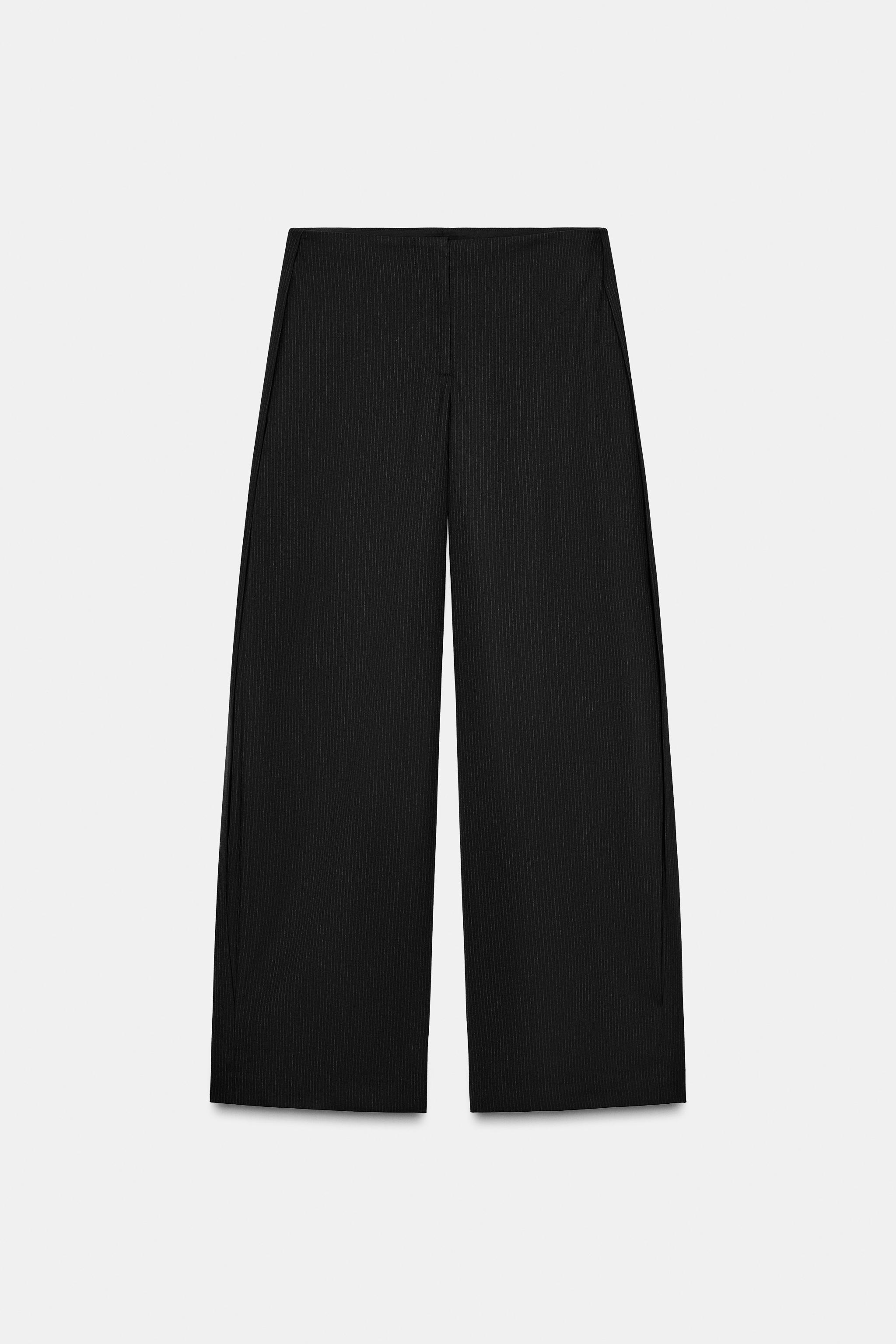 PINSTRIPE PLEATED PANTS ZW COLLECTION