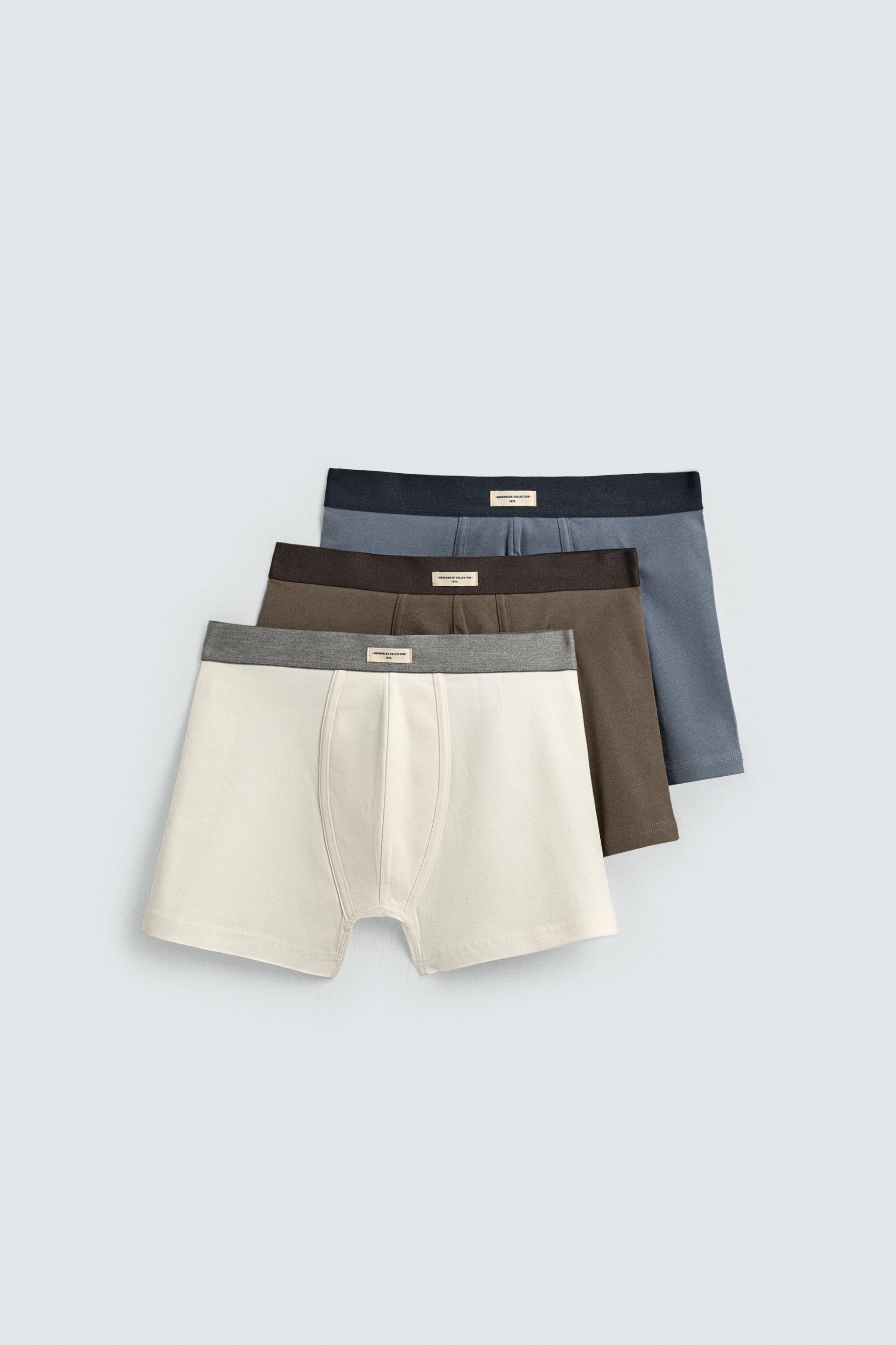 THREE-PACK OF ASSORTED BOXERS