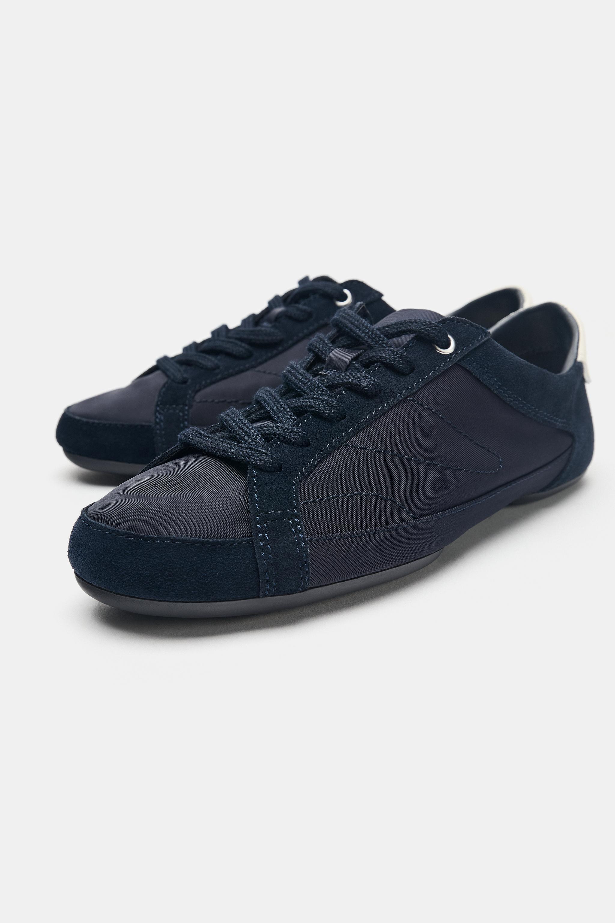 BLUCHER SNEAKERS WITH HEEL DETAIL
