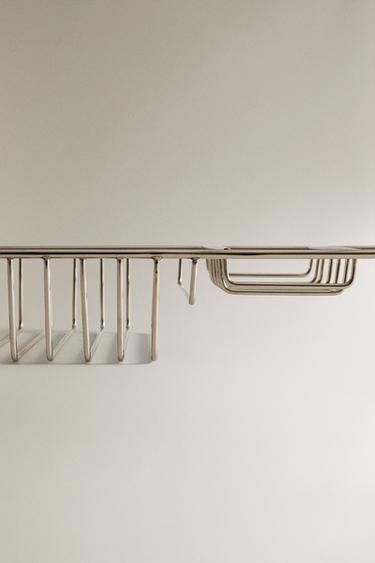 METAL BATHROOM TRAY - Silver by Zara - Image 3