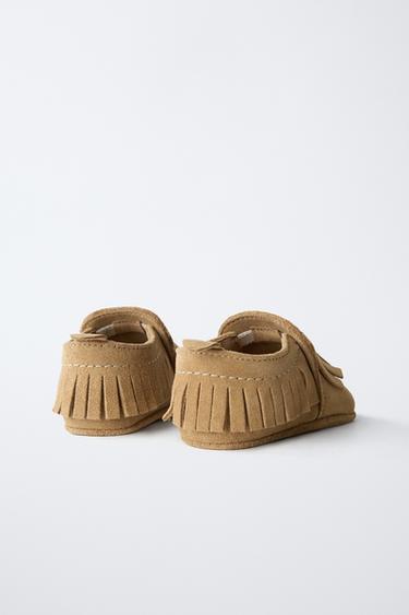 LEATHER SHOES - Sand Brown by Zara - Image 4