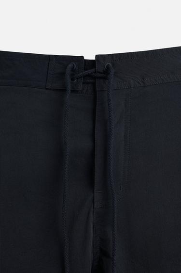 LONG SWIMMING TRUNKS - Dark navy by Zara