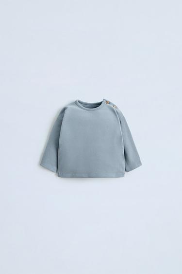SOFT-TOUCH T-SHIRT - Blue / Grey by Zara
