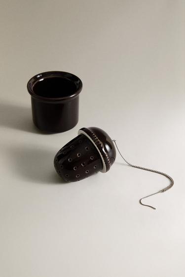 PORCELAIN TEA INFUSER - Brown by Zara - Image 1