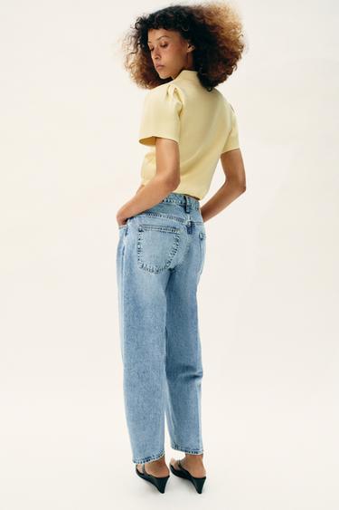 VESTE EN MAILLE AVEC NŒUD - Jaune de Zara - Image 6