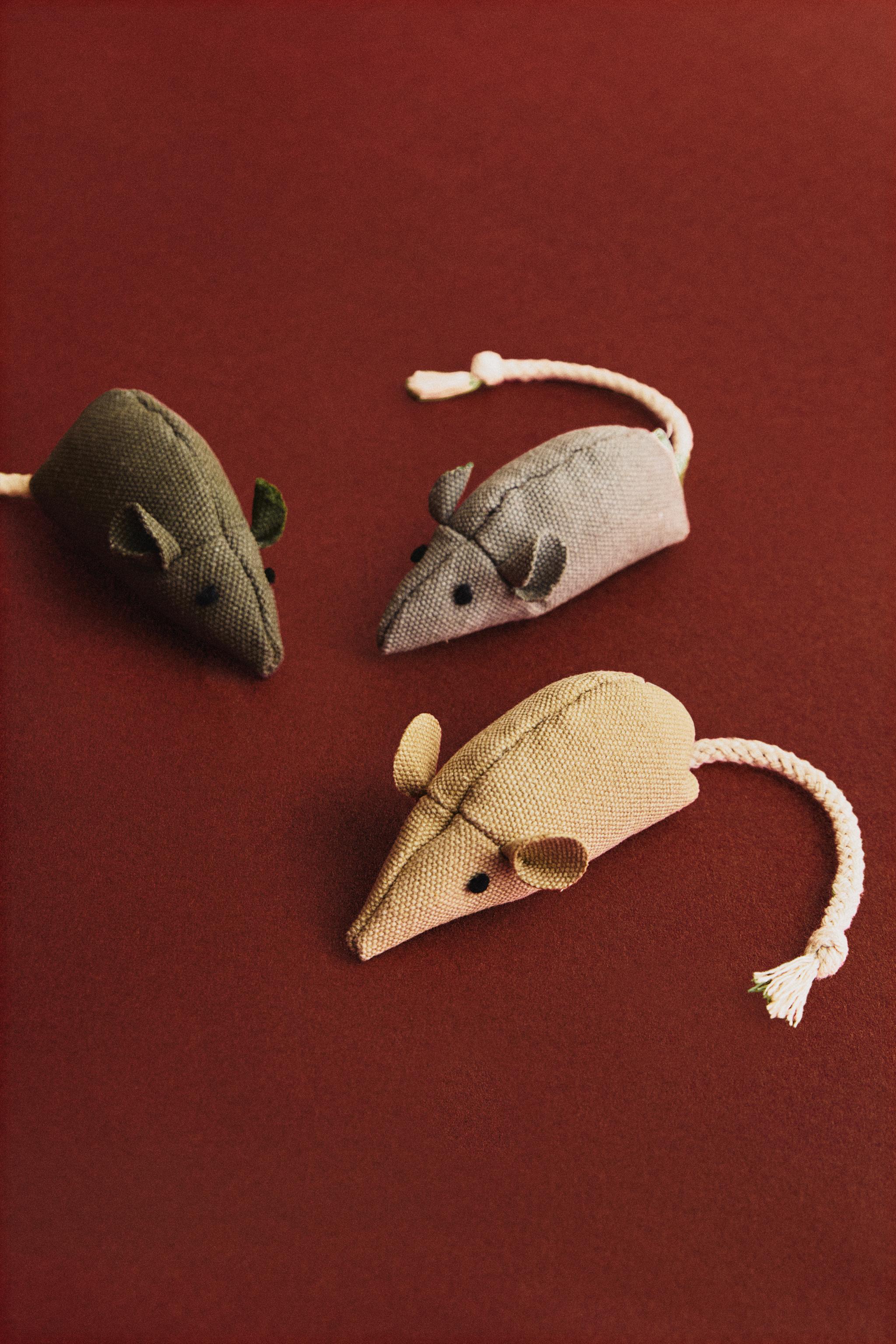 ネズミ ペット ネズミ おもちゃセット（3個入り） - マルチカラー