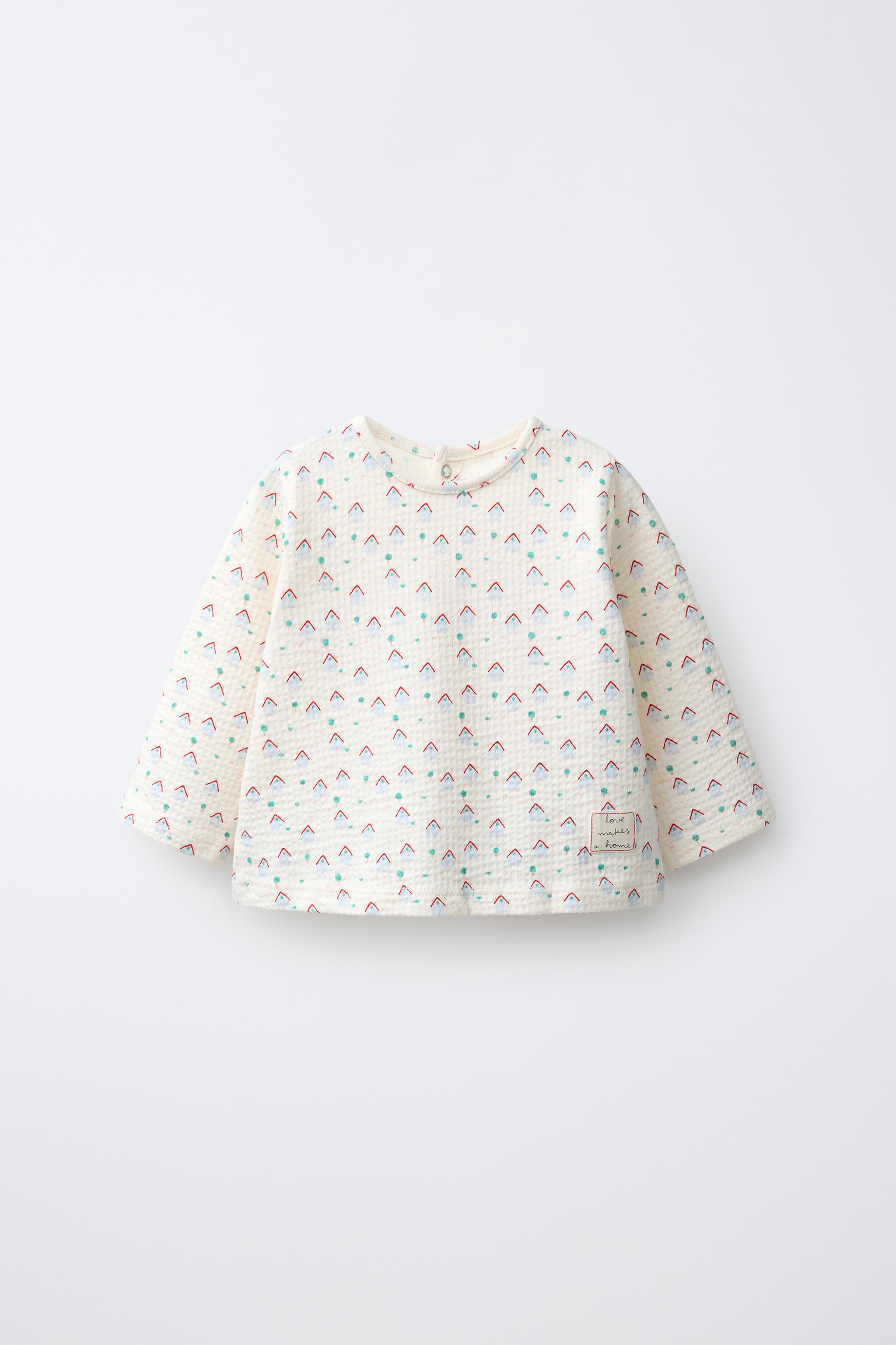 HOUSE PRINT T-SHIRT — Blue / White