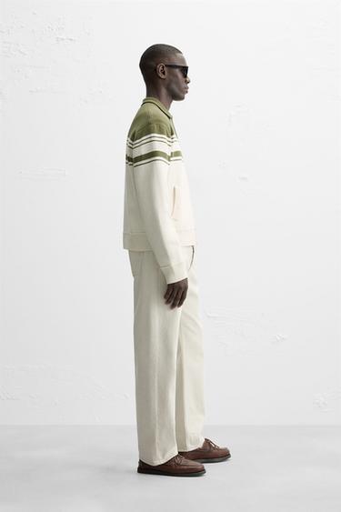 Veste zippée en maille - VERT de Zara - Image 3