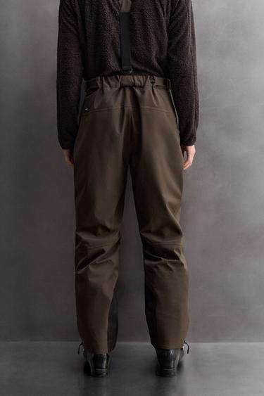 RECCO® WATERPROOF PADDED SKI SHELL TROUSERS - Brown by Zara - Image 2
