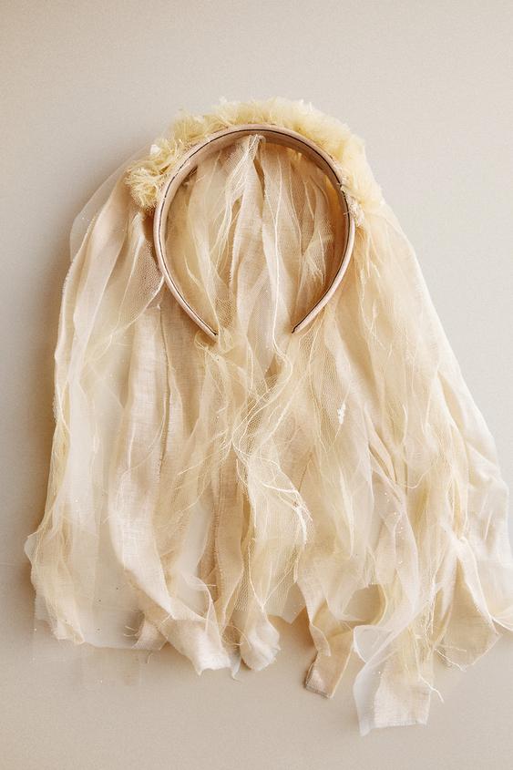 KIDS' HALLOWEEN BRIDE HEADBAND - Cream by Zara - Image 0