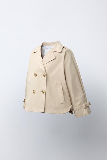 SHORT TRENCH COAT - Sand by Zara - Image 1