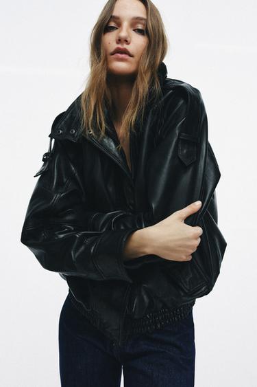 JAKNA IZ 100 % USNJA KOLEKCIJA ZW - Črna od Zare