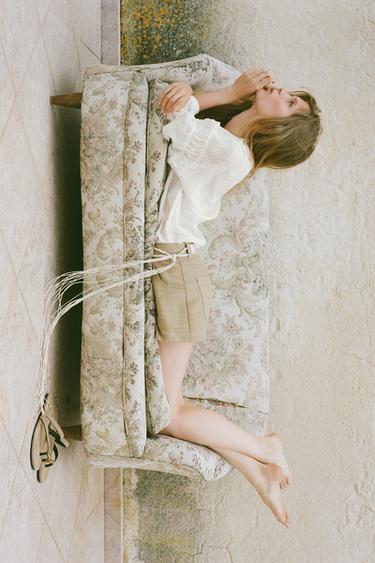 CHECK SKORT - Mid-camel by Zara - Image 0