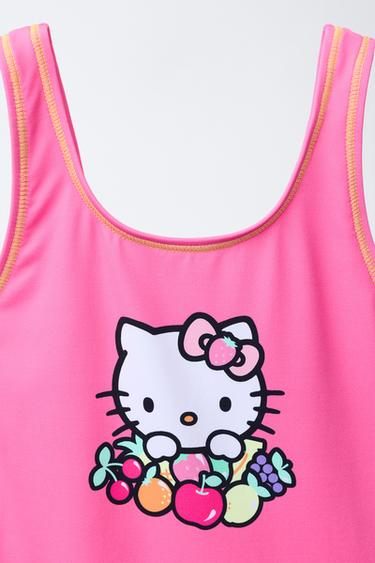 6-14 YEARS/ HELLO KITTY © SANRIO FRUIT SWIMSUIT - Fuchsia by Zara - Image 2