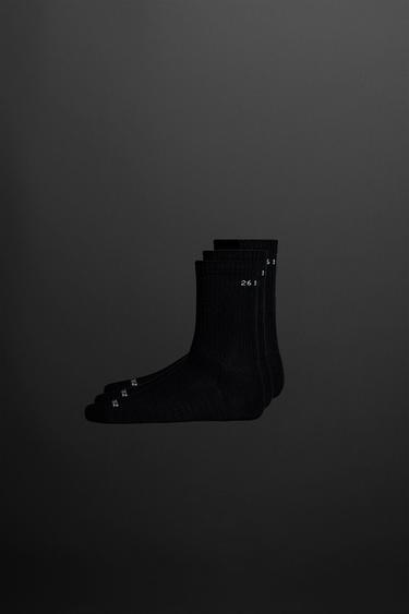 3-PACK OF TRAINING SOCKS - Black by Zara