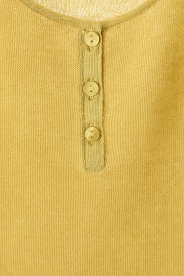 KNIT STRAPPY TOP - Yellow by Zara - Image 6