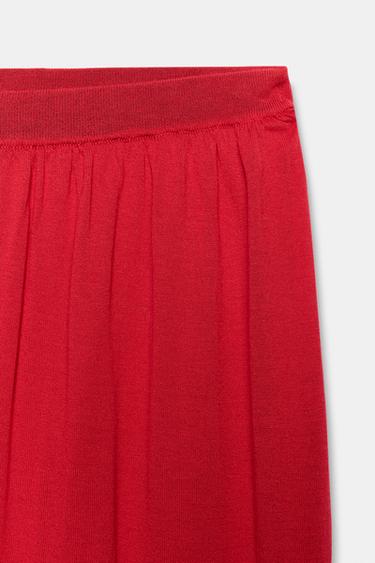 KNIT SAROUEL TROUSERS - Red by Zara - Image 5