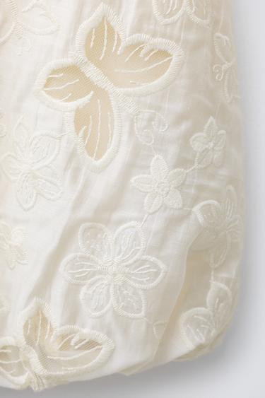 ROBE BOUFFANTE PAPILLONS TULLE - Écru de Zara - Image 2