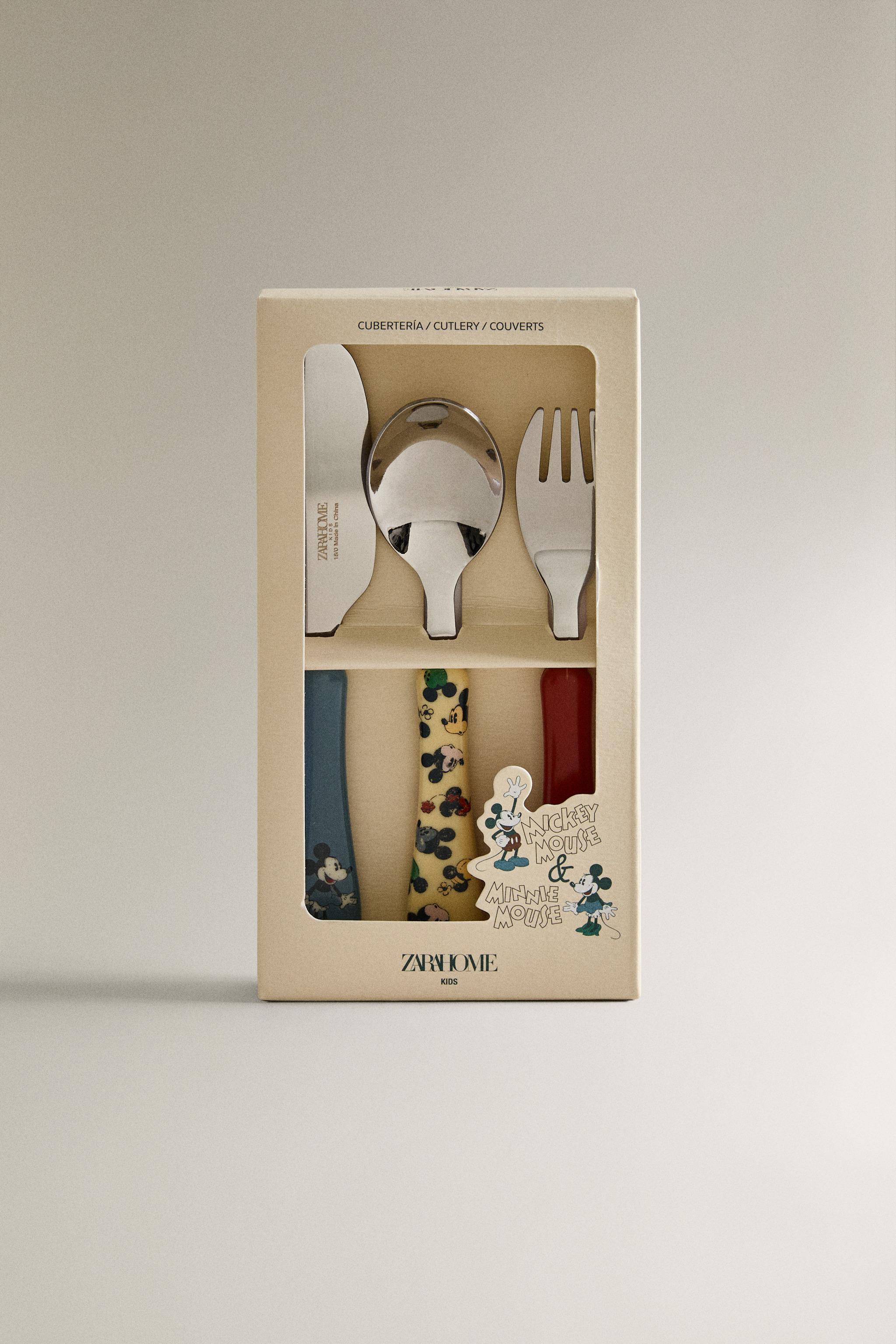 キッズ ミッキー&ミニー ©DISNEY カトラリーセット（3点セット
