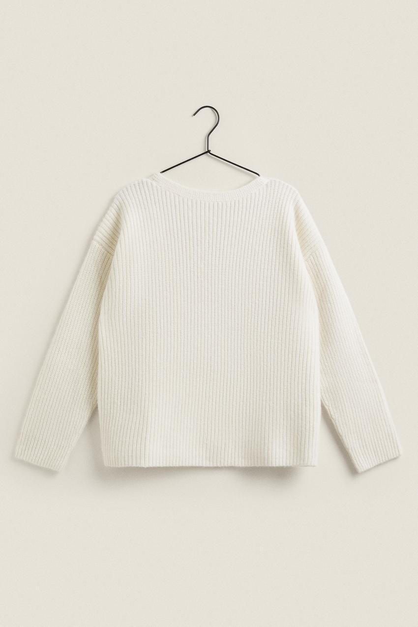 Ribbed cashmere sweater
