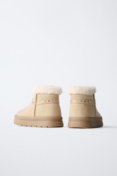 BOTTES BRODÉES - Marron de Zara - Image 4