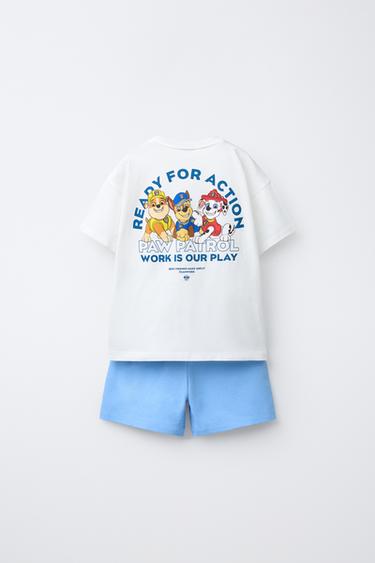 PAW PATROL ™ T-SHIRT AND BERMUDA SHORTS SET - Light blue by Zara