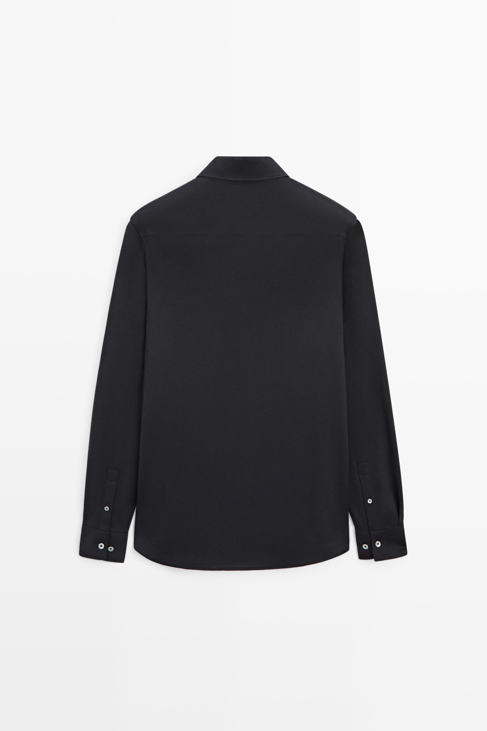Chemise stretch slim fit en coton