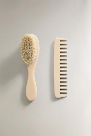 CHILDREN’S BRUSH AND COMB SET - Cream by Zara - Image 0