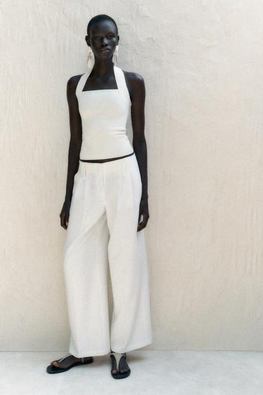HALTER STRETCH TOP - White by Zara - Image 0