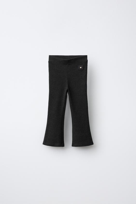 Zara FLARE LABEL LEGGINGS - Dark gray - Image 0