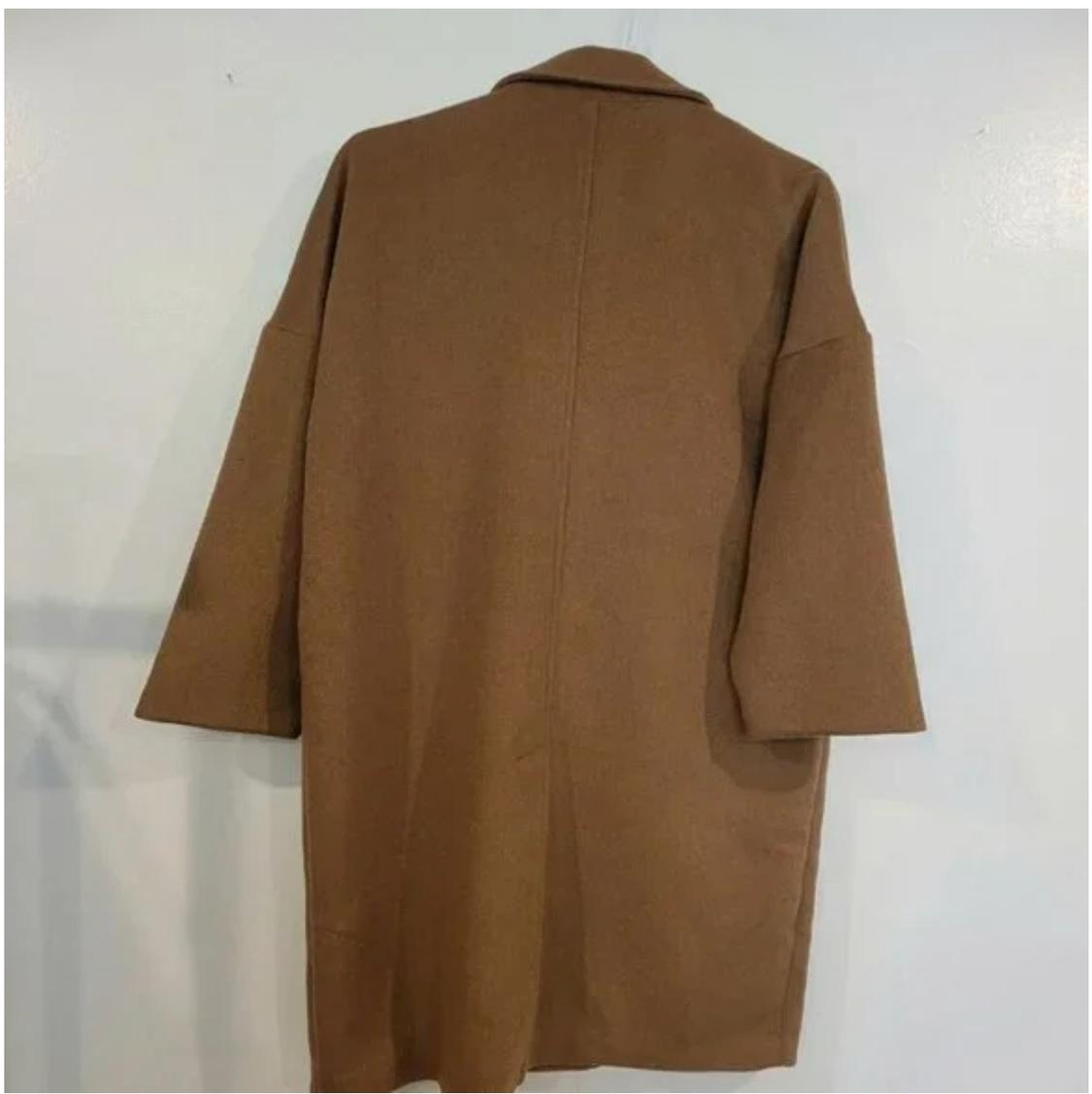 OVERSIZED LAPEL COLLAR COAT TRF - Image 3
