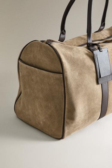 SAC DE VOYAGE CUIR - Beige de Zara - Image 2