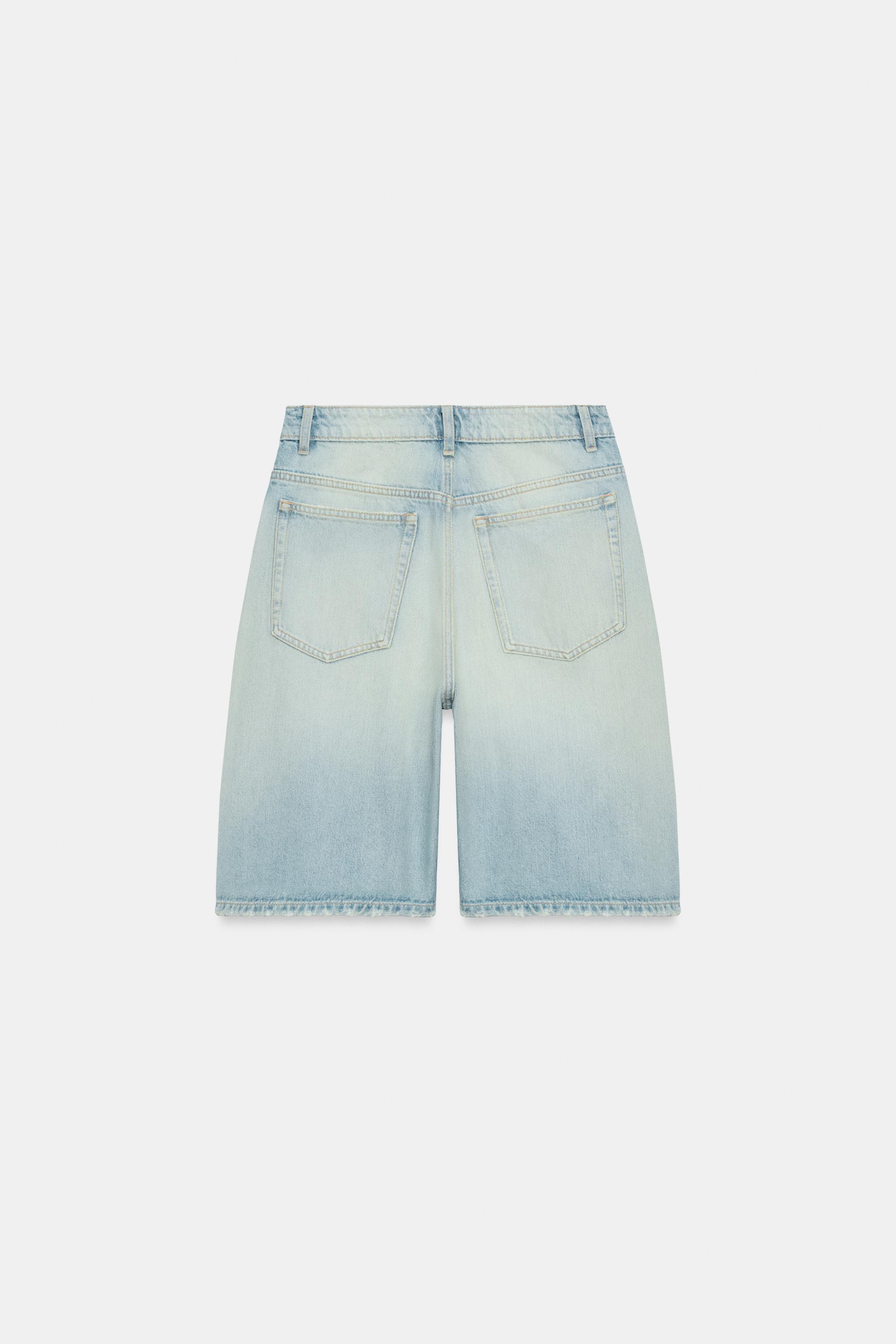 SHORT BAGGY EN DENIM TRF TAILLE MI-HAUTE