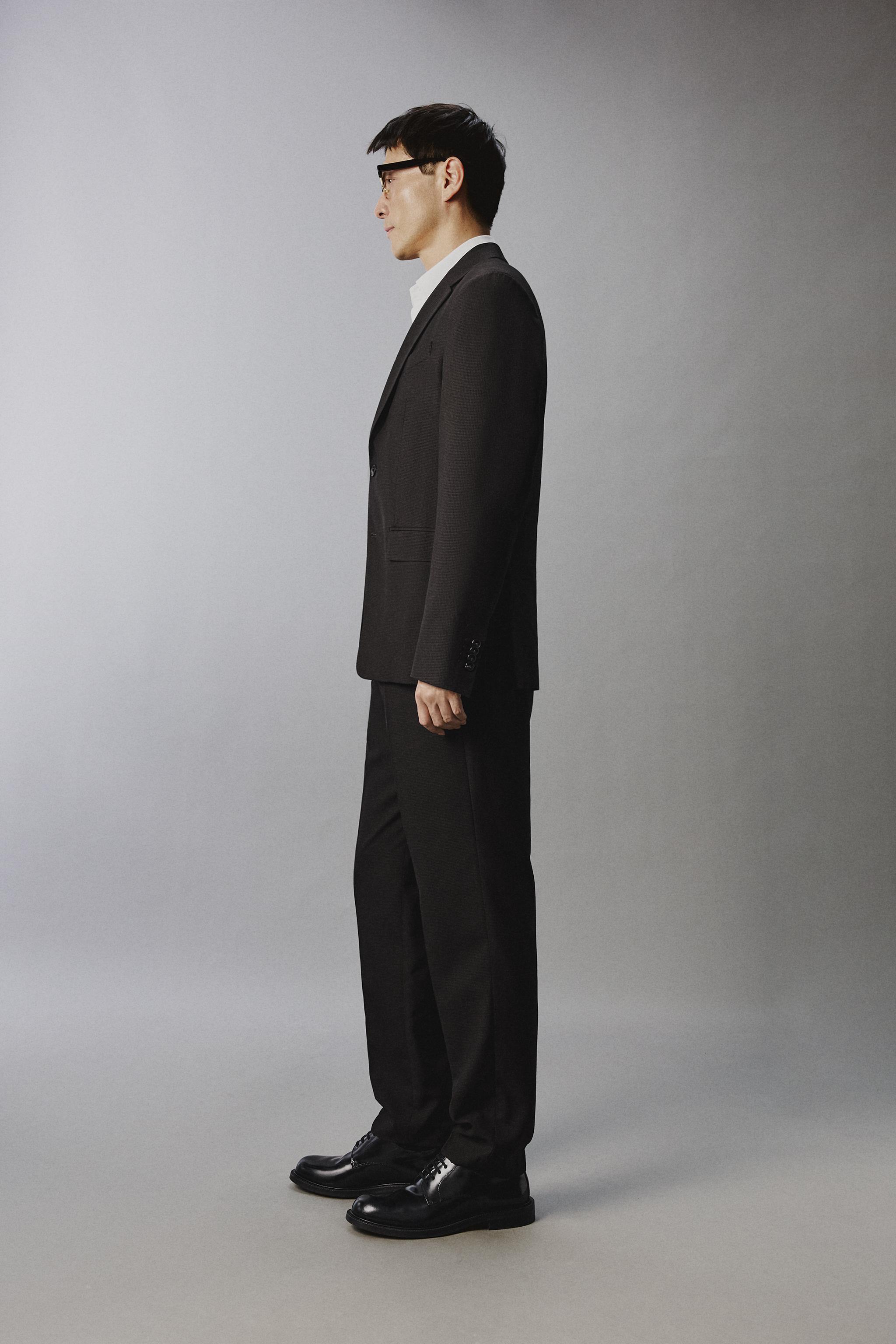 PANTALON DE COSTUME PIED-DE-POULE