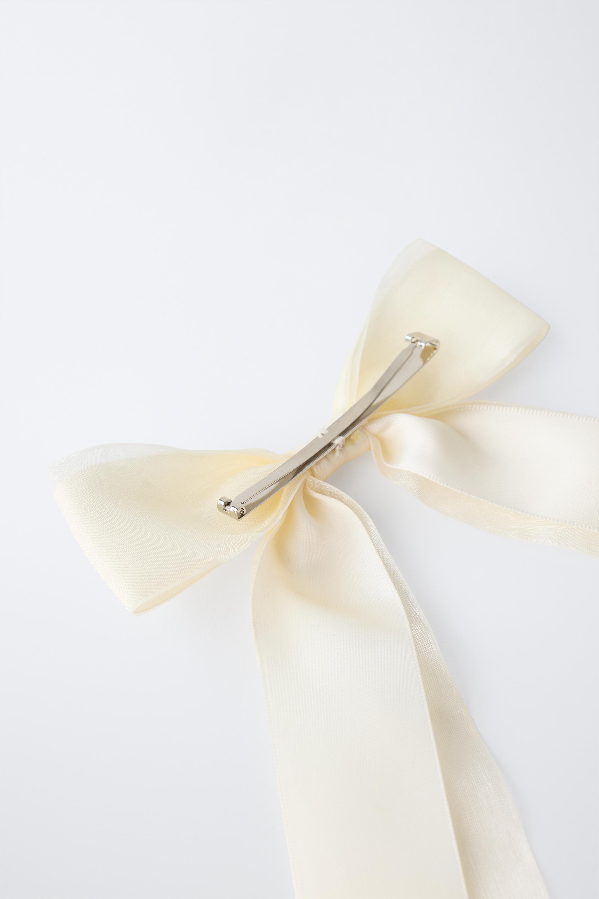 NŒUD BARRETTE EN ORGANZA