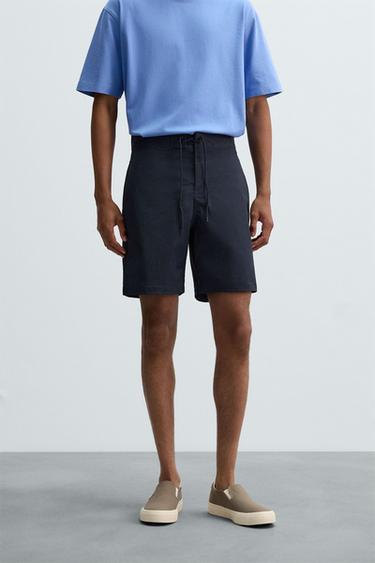 BAÑADOR LARGO - Marino oscuro de Zara