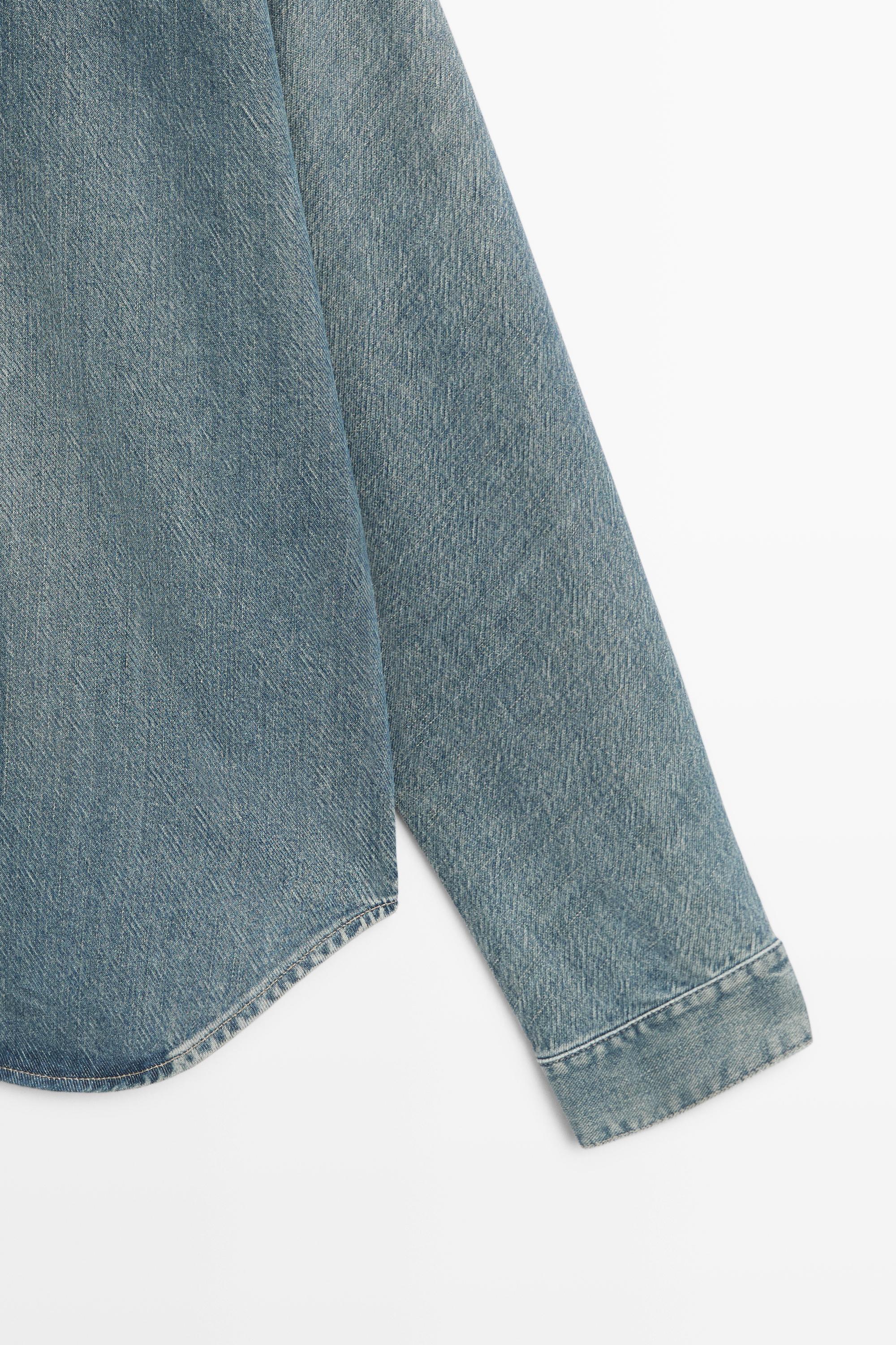 Chemise en denim de coton