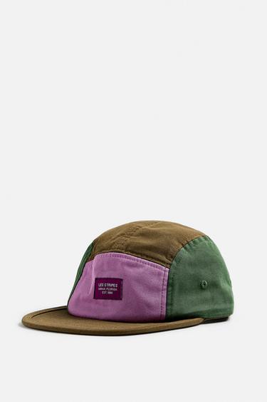 COLOUR BLOCK FLAT PEAK CAP - Multicoloured by Zara
