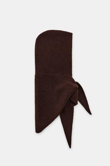CAPUCHA BANDANA PUNTO - Marrón de Zara