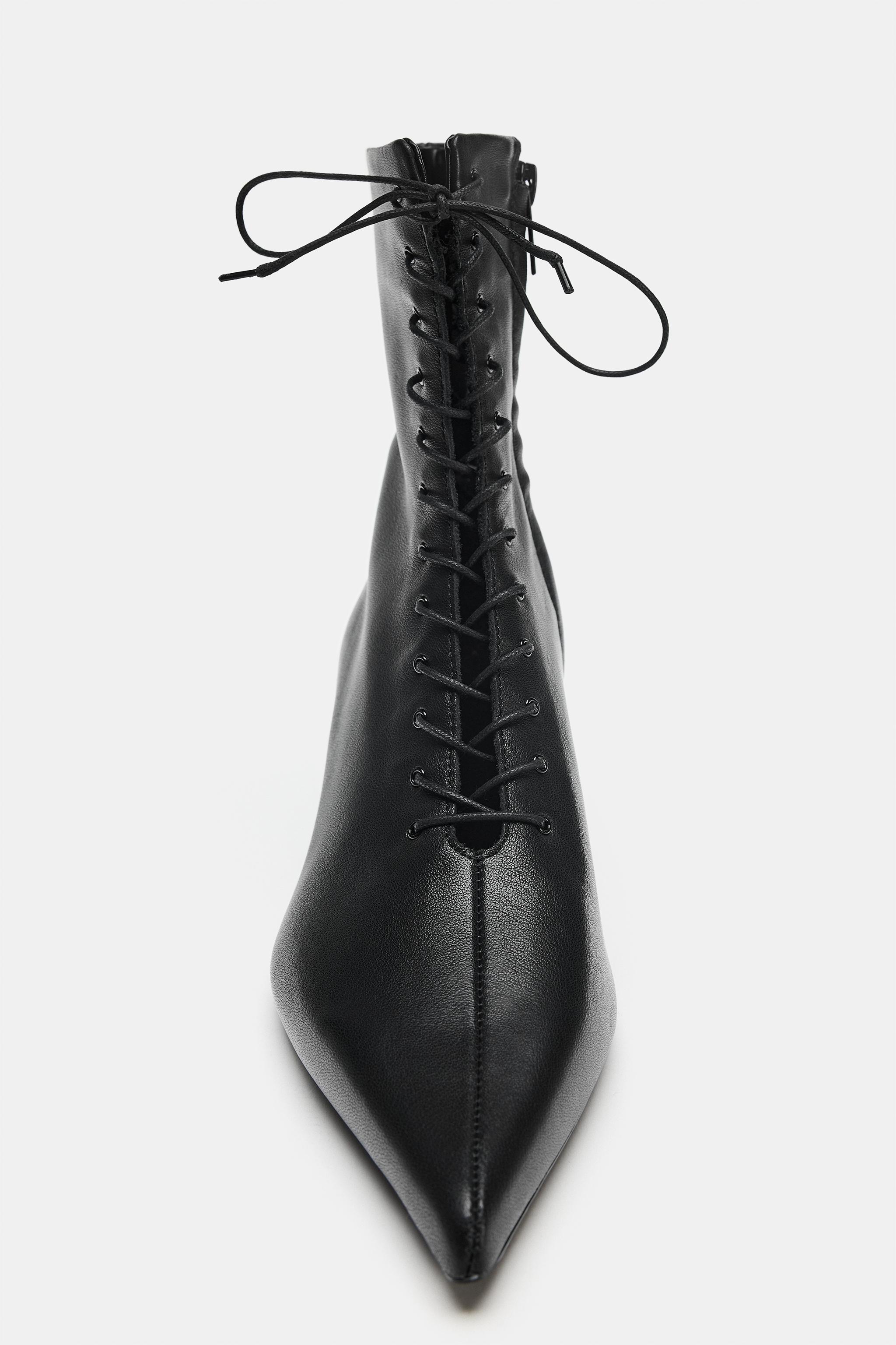 BOTTINES KITTEN CUIR