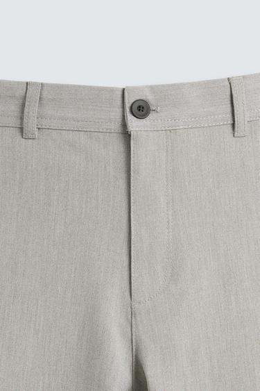 PANTALON À TEXTURE CONFORT - Beige chiné de Zara - Image 7