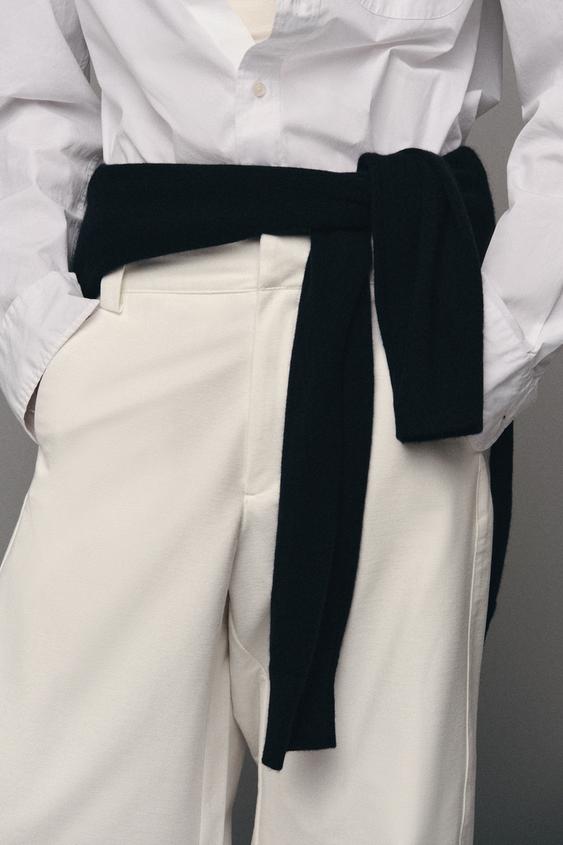 BARREL TROUSERS - Ecru by Zara - Image 3