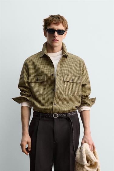 CHECK FLANNEL SHIRT AARON LEVINE X ZARA - Yellow by Zara