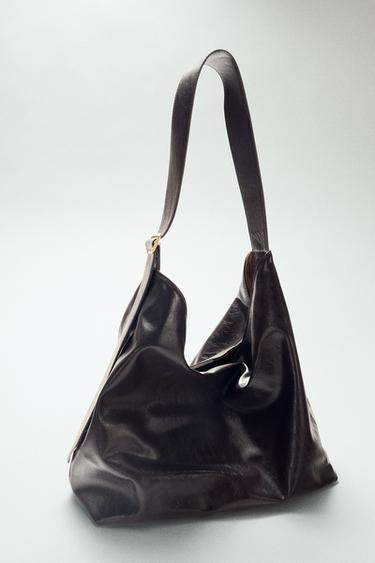 マキシショッパーバッグブラウンZaraのマキシショッパーバッグ - ブラウン 