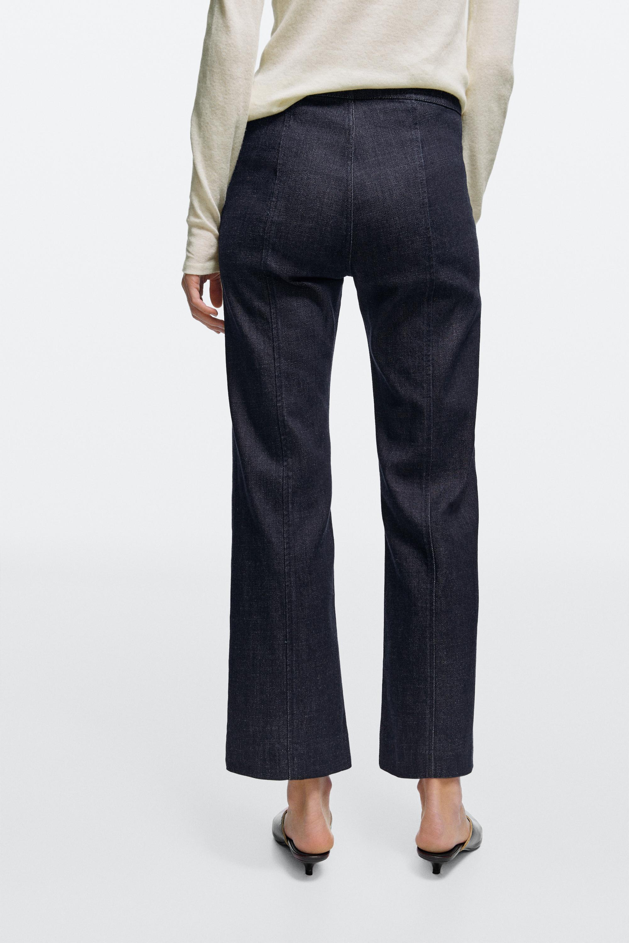 Flare-fit jeans with pocket detail