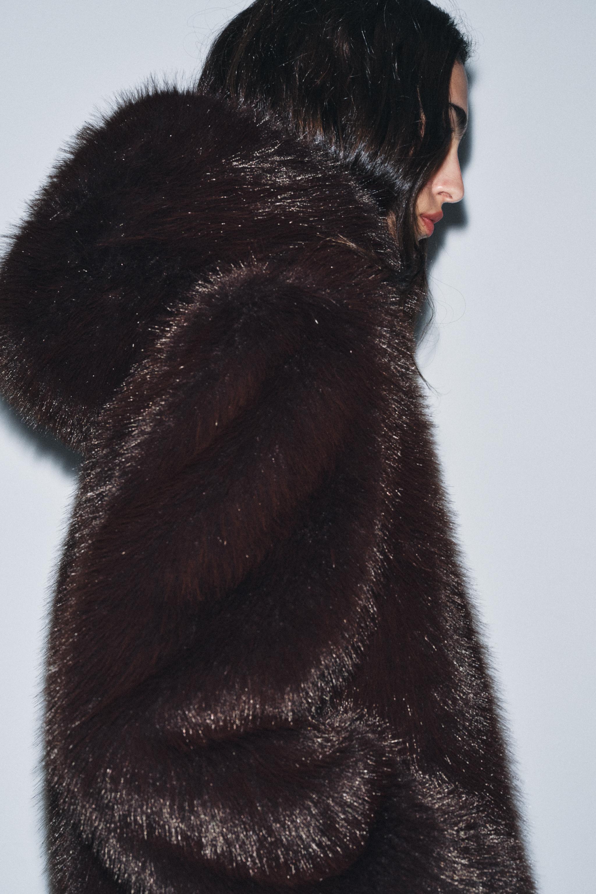 ZW COLLECTION FAUX FUR SHORT COAT