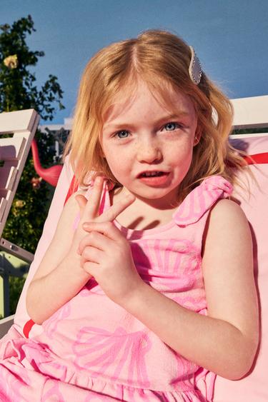 T-SHIRT NŒUDS COQUILLAGES FLUO - Rose fluo de Zara - Image 5